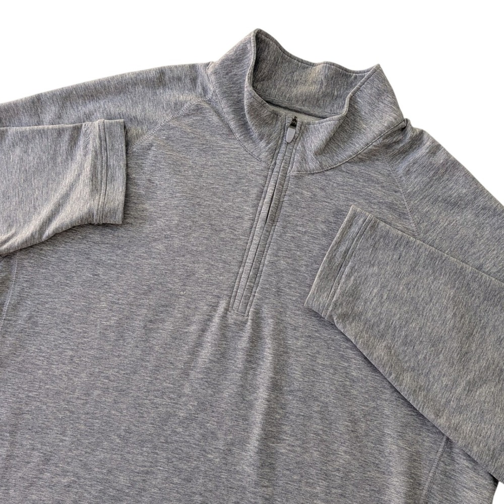 Bonobos Golf XL Blue Heather 1/4 Zip Pullover Stretch Performance Mens